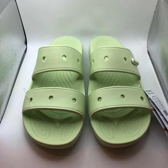 NEW! Crocs Iconic Comfort mens slide green sandals size 13 main image 3